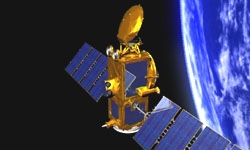 The Jason-2 satellite in orbit since 20 June 2008. Credits: CNES.